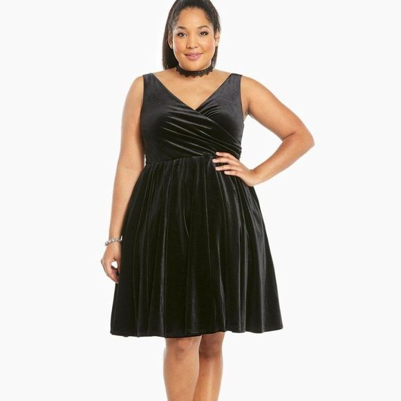 torrid | Dresses | Torrid Black Velvet Dress Tulle Christmas Dress Holiday  Dress Sexy | Poshmark